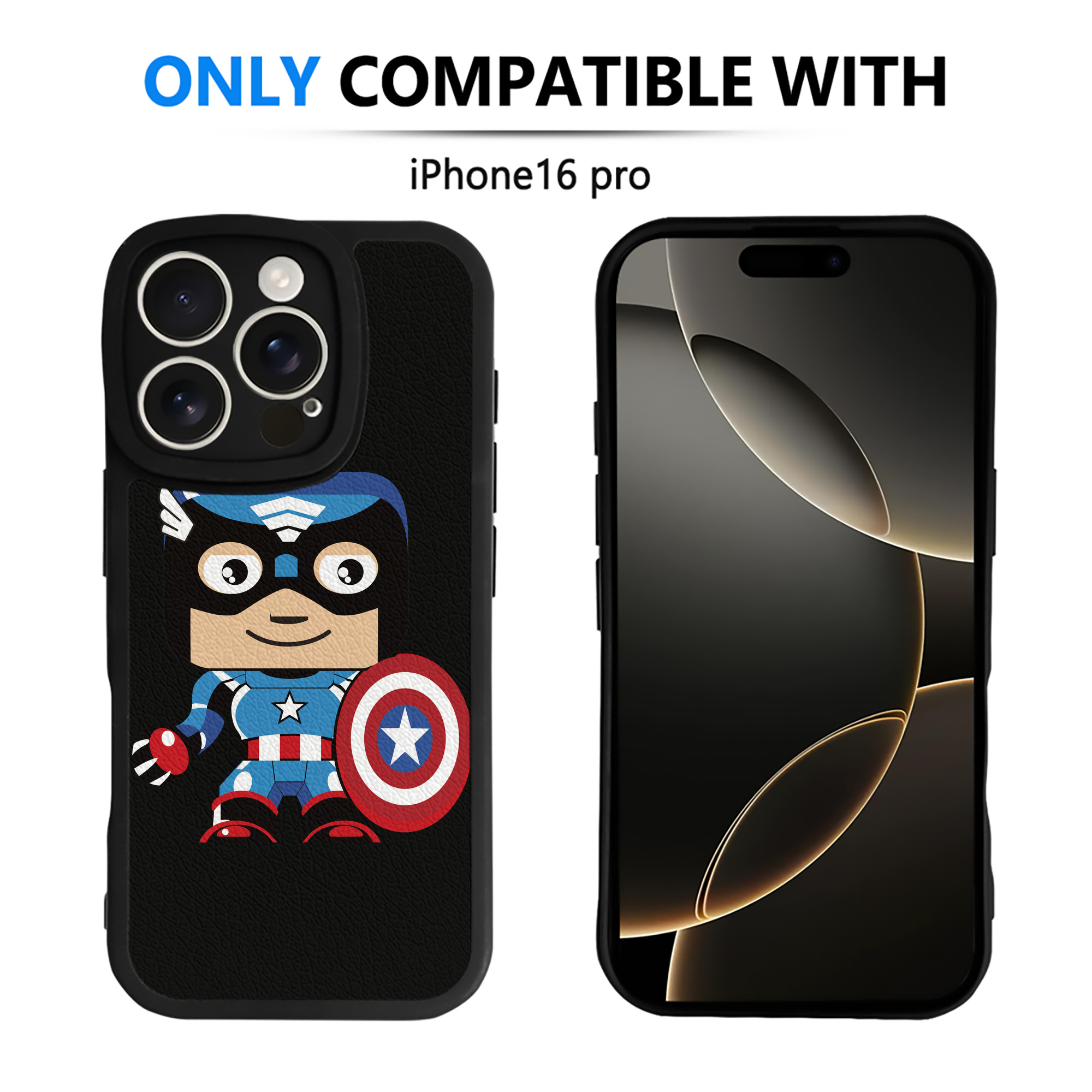 （画像用） アベンジャーズ The Avengers 【iPhone 16シリーズ対応】シリコンスマホケース（レザー調） 材質：シリコン